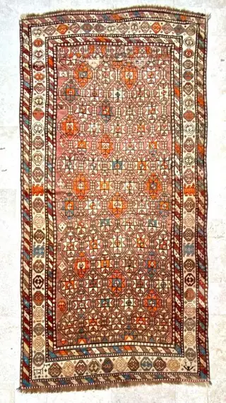 Caucasian Daghestan carpet - Tapijt - 246 cm - 124 cm