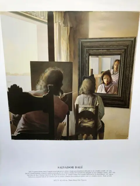 Salvador Dali - Dali From the Back painting Gala From the