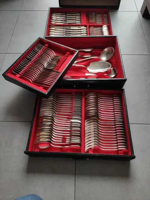 Bestek (128) - Zilver verguld