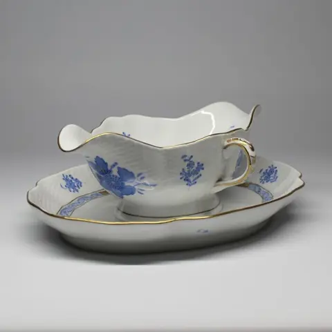 Herend - Sauskom met blauw Apponyi decor - Porselein