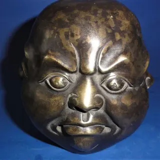 Embleem/mascotte/kenteken - Zeer ZWARE !!! Bronzen 4 Koppen