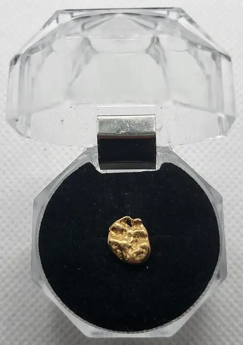 Goud natuurlijk goudklompje Australië - 1.32 g - (1)