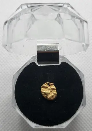 Goud natuurlijk goudklompje Australië - 1.32 g - (1)