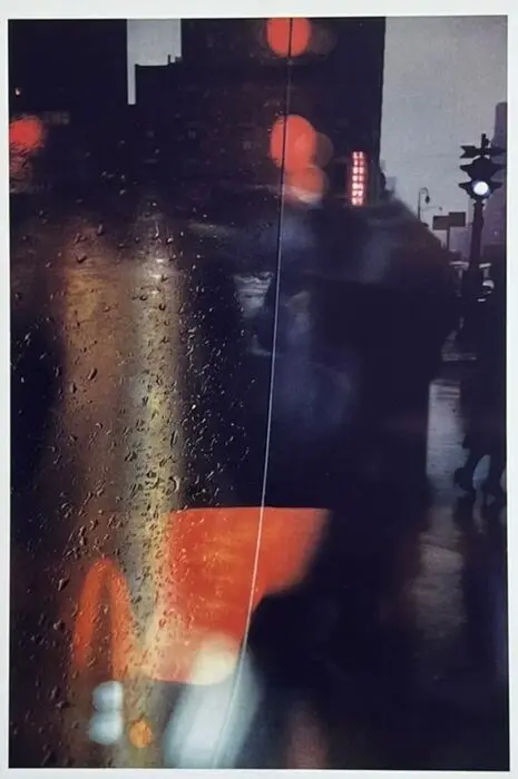 Saul Leiter (1923-2013) - Walk With Soames 1958.