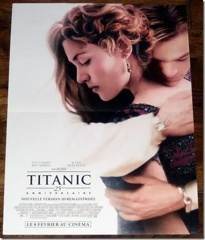 TITANIC 25 TH. ANNIVERSARY filmposter.