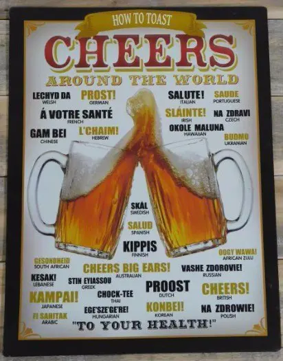 Bierbord , bier , metalen bord , cafe , proost