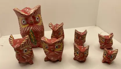 UILEN FAMILIE 8 STUKS ROOD DIV AFMETINGEN NIEUW