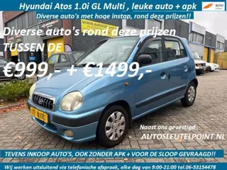 Hyundai Atos ! diverse rond deze prijzen!