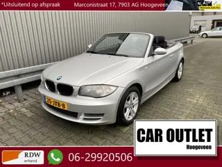 BMW 1 Serie Cabrio 118i Executive 157Dkm.NAP, A/C, Carkit, PDC, LM, nw. APK – Inruil Mogelijk –