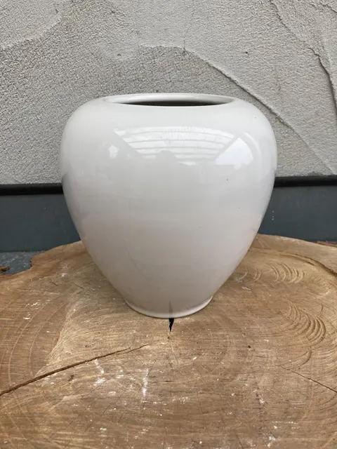 VAAS BOL ECRU KLASSIEK VORM NIEUW