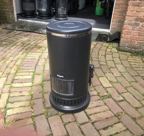 Gaskachel Gerevis. Getest Pelgrim Bambino 46.T-TTB Propaan