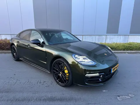 Porsche Panamera 2.9 4 E-Hybrid Origineel Zwart olijfgroene wrap / Luchtvering / Panoramadak