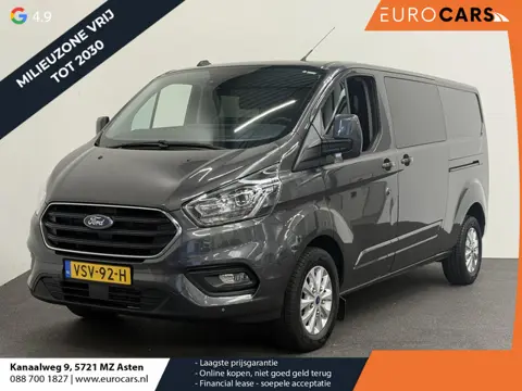 Ford Transit Custom 300 2.0 TDCI L2H1 Limited Dubbele Cabine Automaat Navi Airco 2 Schuifdeuren Trek
