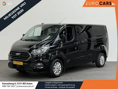 Ford Transit Custom 300 2.0 TDCI L2H1 Limited Dubbele cabine Automaat Navi Airco 2 Schuifdeuren Trek