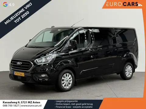 Ford Transit Custom 300 2.0 TDCI L2H1 Limited Dubbele cabine Navi Airco 2 Schuifdeuren Trekhaak PDC 