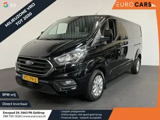 Ford Transit Custom 300 2.0 TDCI L2H1 Limited Dubbele cabine  Navi| Airco| 2 Schuifdeuren | Trekhaak