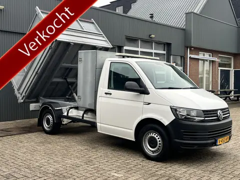 Volkswagen Transporter 2.0 TDI L2H1 150pk Pick-up Kipper open laadbak Airco Cruise controle Trekhaak