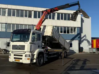 MAN TGA 26.350 6X2 KIPPER + PALFINGER PK16502 + REMOTE CONTROL