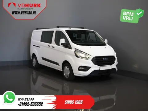 Ford Transit Custom 2.0 TDCI L2 Trend DC Dubbel Cabine BPM VRIJ! Stoelverw./ Carplay/ 2.7t Trekverm.