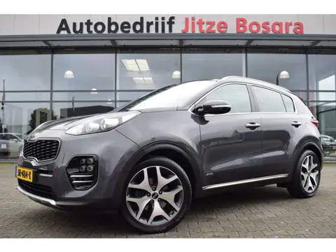 Kia Sportage 1.6 T-GDI 4WD Automaat GT-Line Panoramadak | Zwart leder | Camera | Full Map Navi | Tre