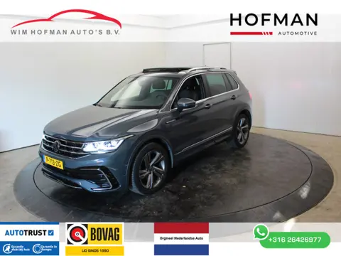 Volkswagen Tiguan 1.5 TSI R-Line EL Trekh+aKlep Panodak Virtual Camera Zwarte hemel bkl