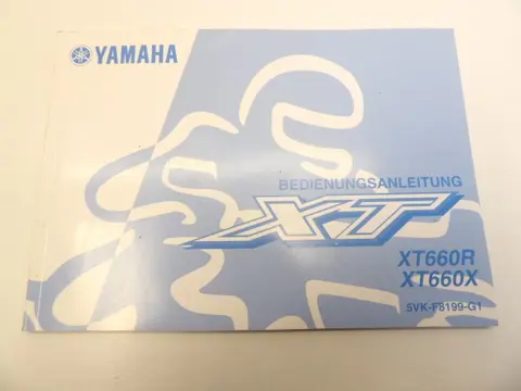 INSTRUCTIEBOEKJE Yamaha XTX 660 2004 - 2012