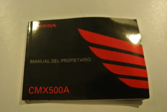 INSTRUCTIEBOEKJE Honda CMX 500 Rebel 2017 - 2020