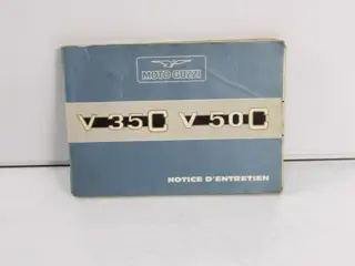 INSTRUCTIEBOEKJE Moto Guzzi V35 V50 V65 1970 - 2011
