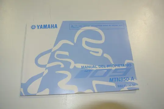 INSTRUCTIEBOEKJE Yamaha MT 09 2018 - 2020