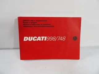 INSTRUCTIEBOEKJE Ducati 748 1996 - 2002