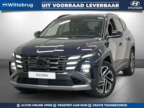Hyundai Tucson 1.6 T-GDI HEV Premium Full Hybride Automaat met Lederen bekleding, Navigatie en 360 g
