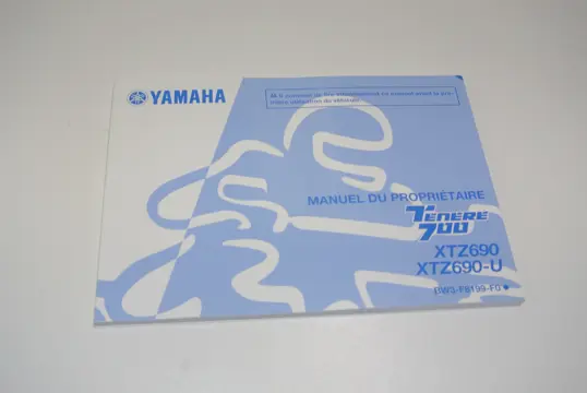 INSTRUCTIEBOEKJE Yamaha Tenere 700 2019 - 2020
