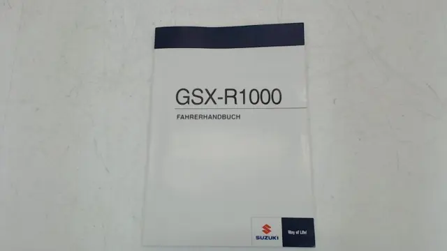 INSTRUCTIEBOEKJE Suzuki GSX R 1000 2009 - 2010