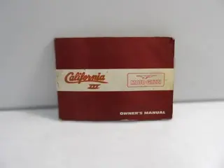 INSTRUCTIEBOEKJE Moto Guzzi California 3 1986 - 1994