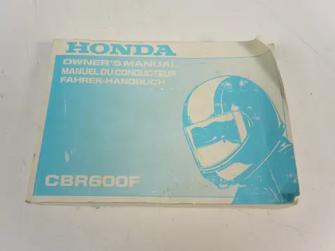 INSTRUCTIEBOEKJE Honda CBR 600 F 2001 - 2007