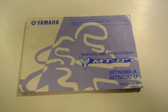 INSTRUCTIEBOEKJE Yamaha MT 07 2018 - 2021