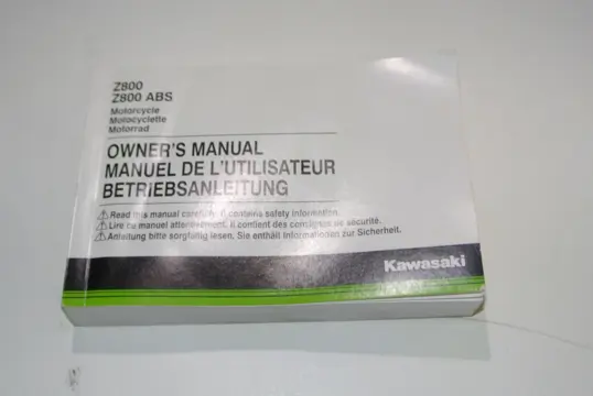 INSTRUCTIEBOEKJE Kawasaki Z 900 2017 - 2019