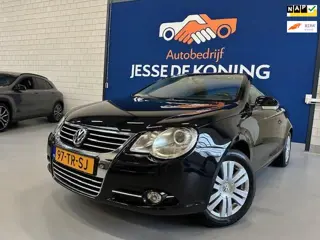 Volkswagen Eos 1.6-16v FSI cabriolet/ bj.2007 / kleur: zwart/ climate /sportvelgen/stereo scherm/6 b