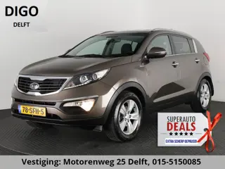 Kia Sportage 2.0 X-EXCUTIVE 4WD PLUS PACK AUTOMAAT 1600 KG TREKKEN.LEDER.PDC.LMV. GOED ONDERHOUDEN