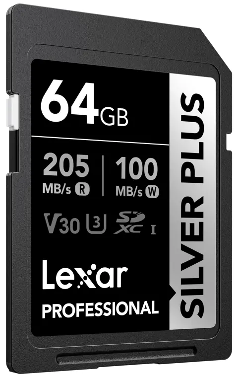 Lexar SD Silver Plus UHS-1 64GB V30
