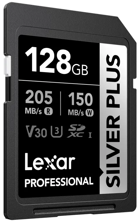 Lexar SDXC Silver Plus UHS-1 128GB V30