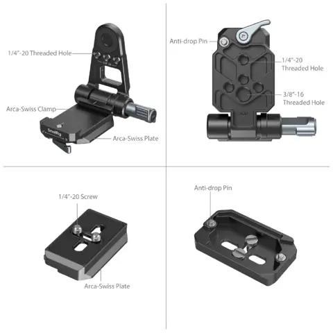 SmallRig 4696 NP-F Battery Adapter Mount Plate Kit For Mirrorless Camera