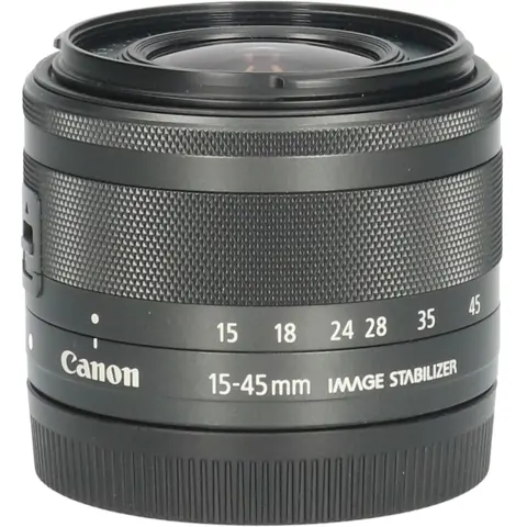 Tweedehands Canon EF-M 15-45mm f/3.5-6.3 IS STM - Zwart CM5270