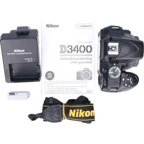 Tweedehands Nikon D3400 Body Zwart CM4646