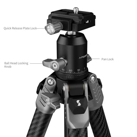 SmallRig 5478 Portable Photo Carbon Fiber Tripod