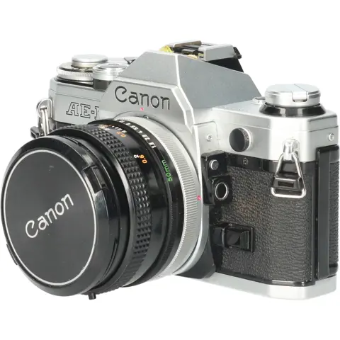 Tweedehands Canon AE-1 met FD 50mm f/1.8 CM5242