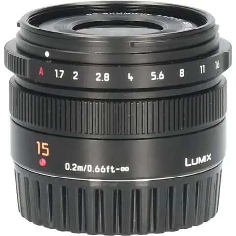 Tweedehands Panasonic Leica DG Summilux 15mm f/1.7 ASPH CM4887