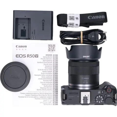 Tweedehands Canon EOS R50 V + RF-S 14-30mm IS STM PZ CM5090