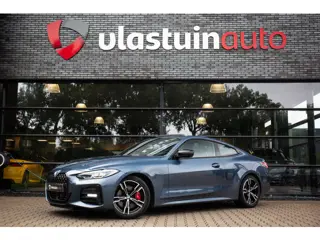 BMW 4 Serie Coupé 430i High Executive M-Sport 245pk , Arctic Race blauw, Panoramadak, Sportstoelen, 