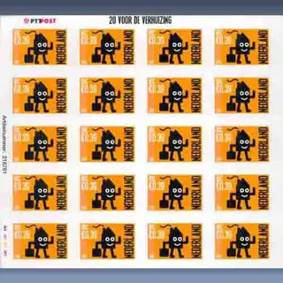 Verhuiszegel 0,85 / &euro; 0,39 (2001)